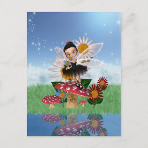 Tarjeta postal de arte digital para hadas - Postal
