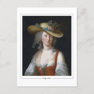 Tarjeta postal de arte - Élisabeth Vigée Le Brun #
