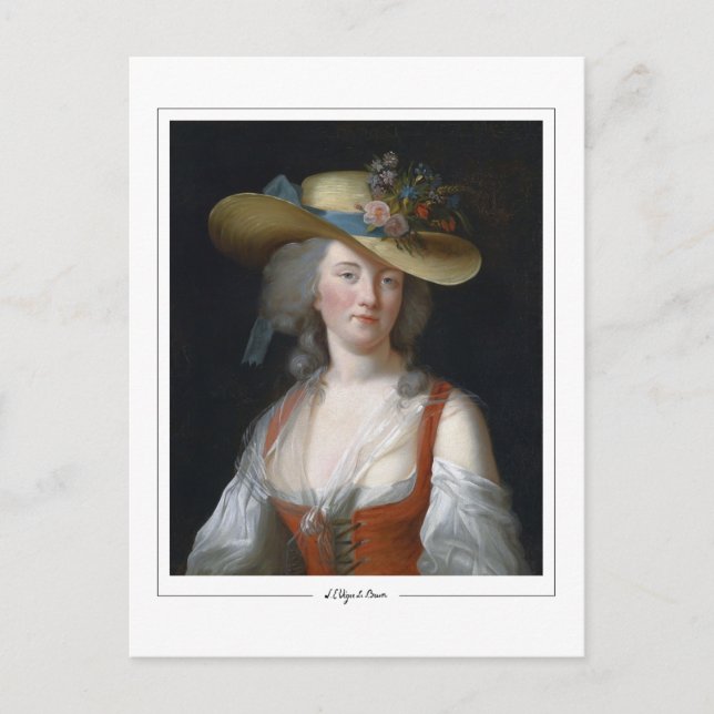 Tarjeta postal de arte - Élisabeth Vigée Le Brun # (Anverso)