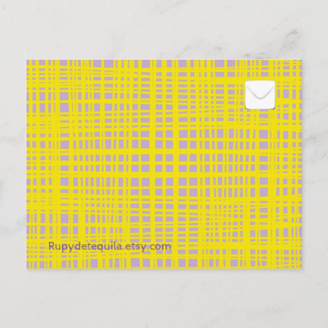 Tarjeta Postal de Arte en Lona (Reverso)