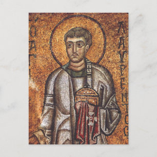 Tarjeta postal de arte en mosaico ortodoxo de San