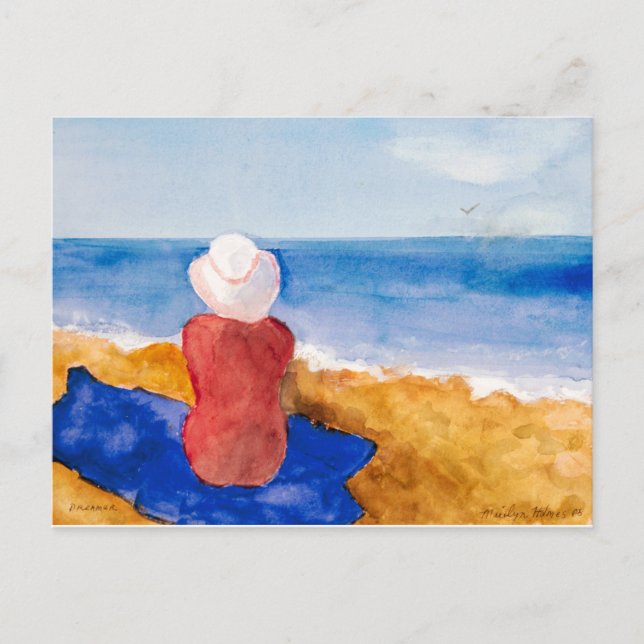 Tarjeta postal de arte fino de Marilyn Holmes "Soñ (Anverso)