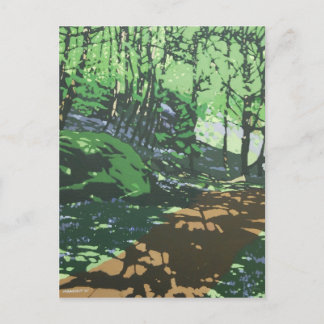 Tarjeta postal de arte fino ilustrado