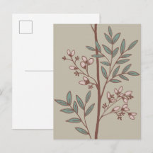 Tarjeta postal de arte floral de pétalos soñados c