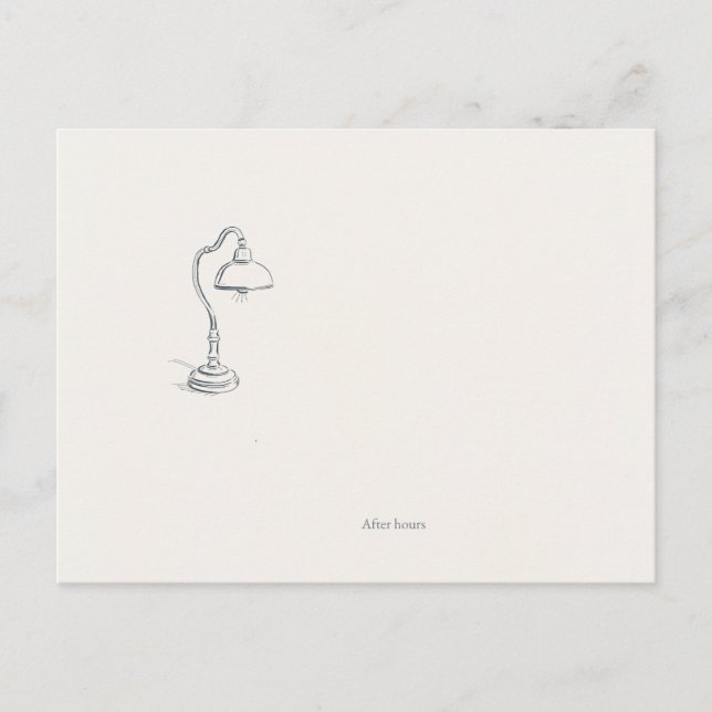 Tarjeta postal de arte minimalista introvertido tr (Anverso)