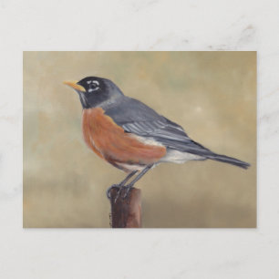 Tarjeta postal de arte para aves