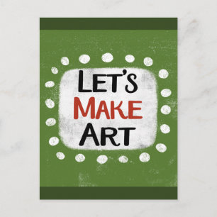 Tarjeta postal de arte para hacer