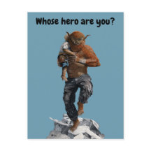 Tarjeta postal de arte para salvamento infantil Bu