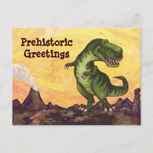 Tarjeta postal de arte TRex
