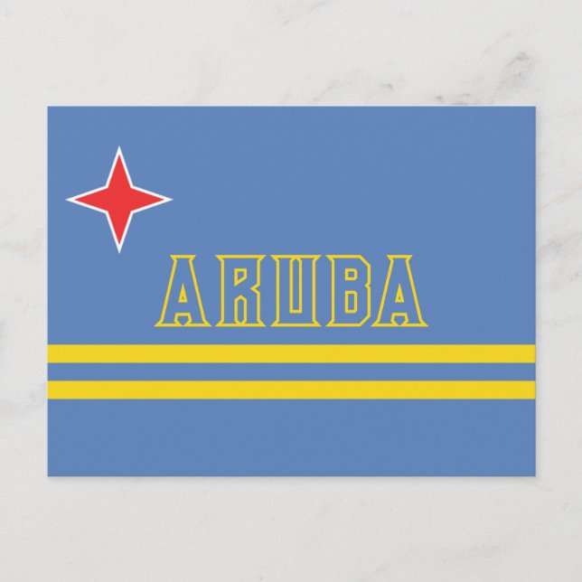 tarjeta postal de aruba (Anverso)