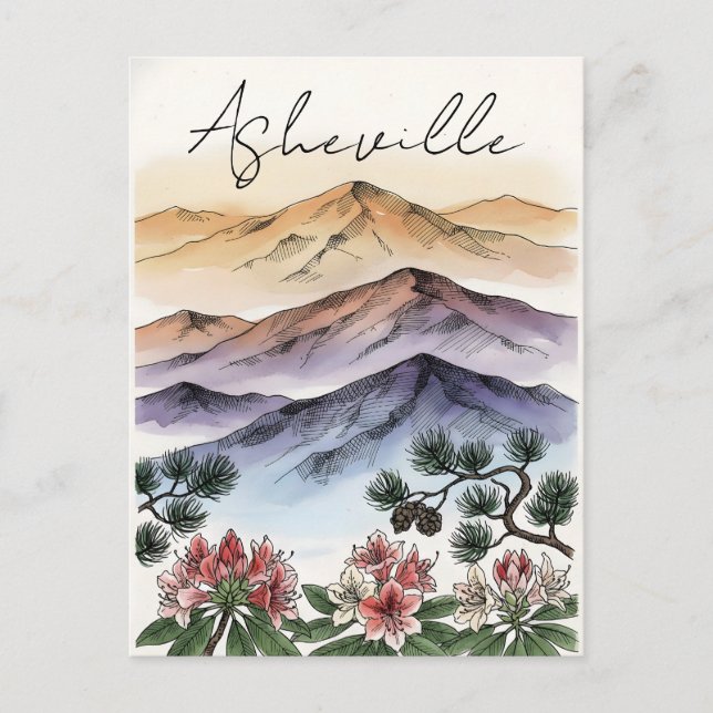 Tarjeta Postal de Asheville (Anverso)