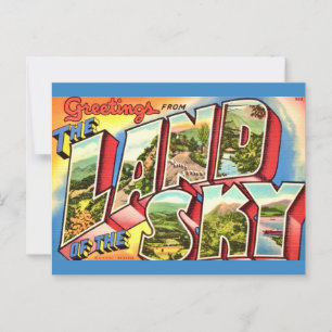 Tarjeta postal de Asheville's Land of the Sky