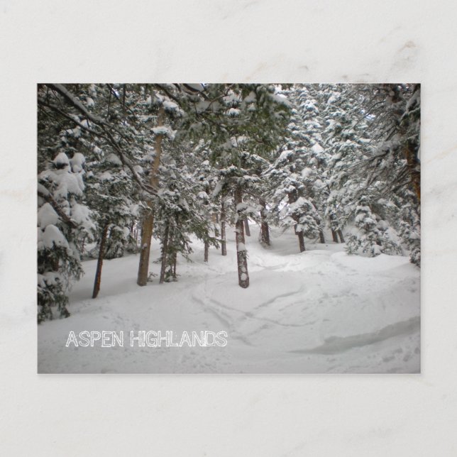 TARJETA POSTAL DE ASPEN HIGHLANDS (Anverso)