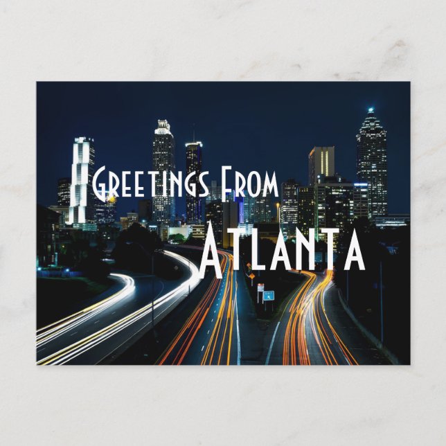 tarjeta postal de Atlanta georgia (Anverso)