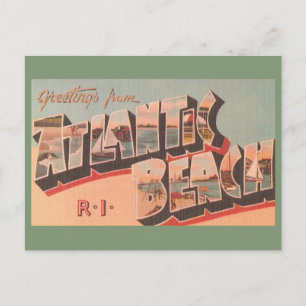 Tarjeta postal de Atlantic Beach RI