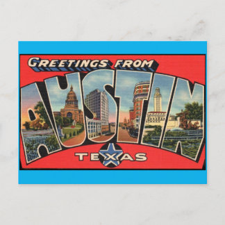 Tarjeta postal de Austin Texas  Saludos