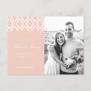 Tarjeta postal de aviso de Blush Pink