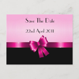 Tarjeta postal de aviso de Ribbon Save