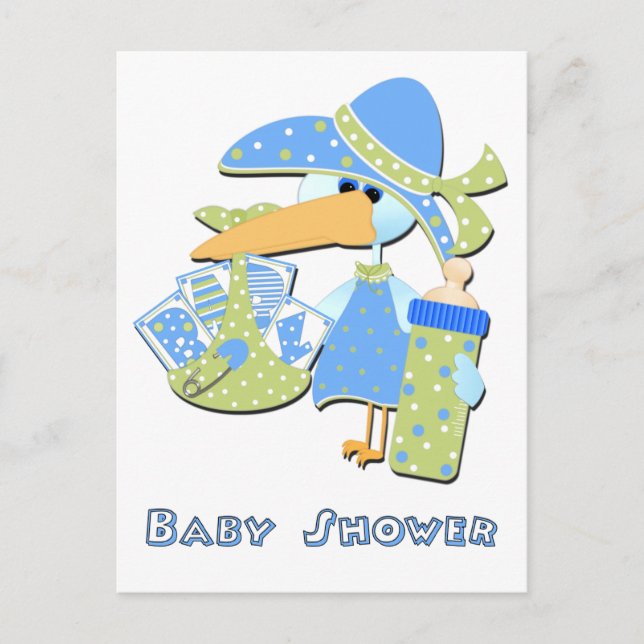 Tarjeta postal de Baby Shower (Anverso)