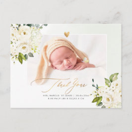 Tarjeta postal de baby shower de Hortensia Rosas A