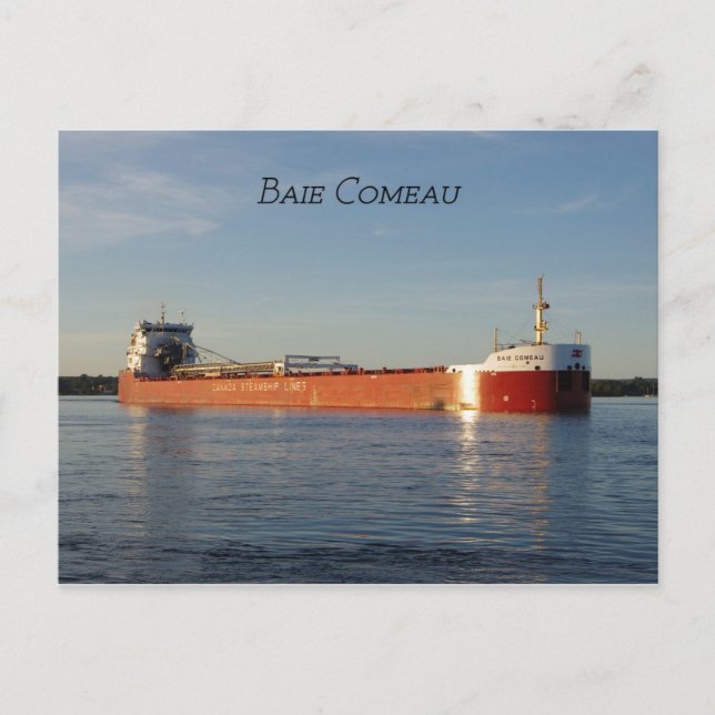 Tarjeta postal de Baie Comeau (Anverso)