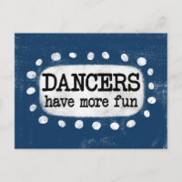 Tarjeta postal de Bailarines se Divierten