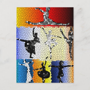 Tarjeta postal de baile