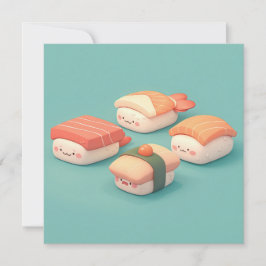 Tarjeta postal de Bandeja Variada de Nigiri de Sus