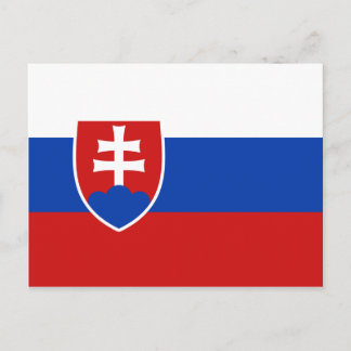 Tarjeta postal de bandera de Eslovaquia