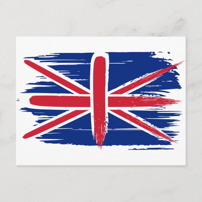 Tarjeta postal de bandera de la unión británica de (Anverso)
