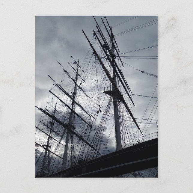 Tarjeta Postal de Barco a Vela (Anverso)