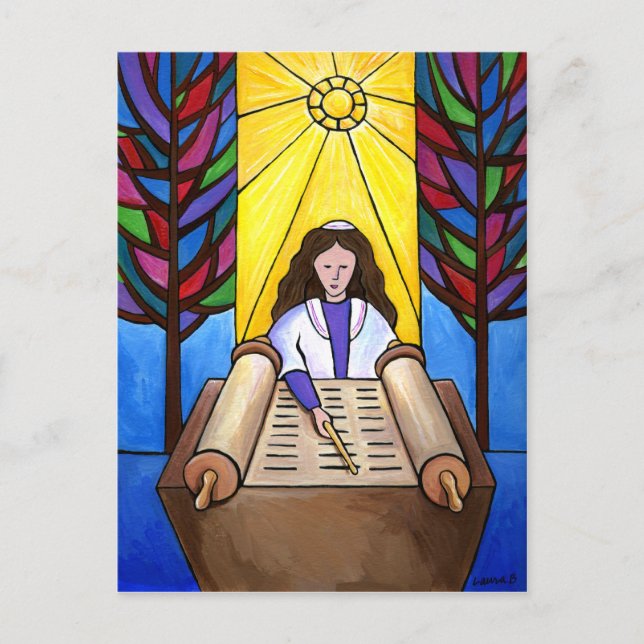 Tarjeta postal de Bat Mitzvah (Anverso)