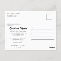 Tarjeta postal de bautismo para la celebración del