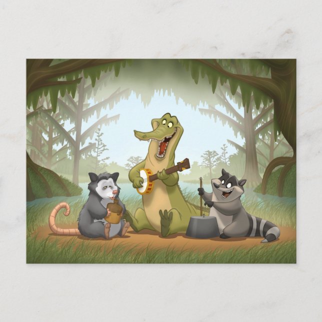 Tarjeta postal de Bayou Jug Band (Anverso)