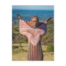 Tarjeta postal de belleza para extranjeros