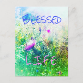 TARJETA POSTAL DE BENDICIÓN DE VIDA VERDE