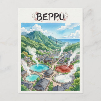 Tarjeta postal de Beppu