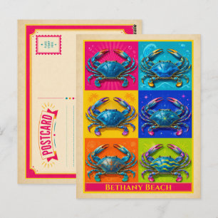 Tarjeta postal de Bethany Beach Delaware Peach Vin