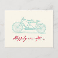 Tarjeta postal de Bicicleta Construida Para Dos Gu