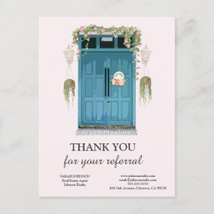 Tarjeta Postal De Bienes Raíces Gracias Por La Rec