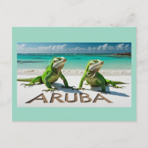 Tarjeta postal de bienvenida a Aruba
