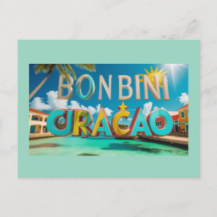 Tarjeta postal de bienvenida a Curazao