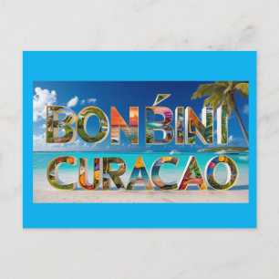 Tarjeta postal de bienvenida a Curazao