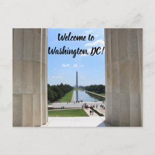 Tarjeta postal de Bienvenida a Washington DC