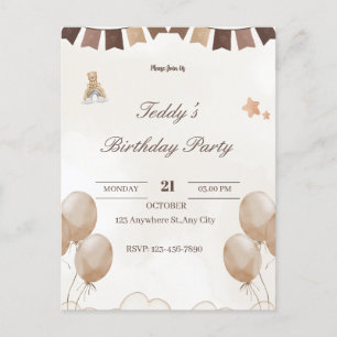 Tarjeta postal de bienvenida al cumpleaños de osit