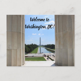 Tarjeta postal de Bienvenido a Washington DC