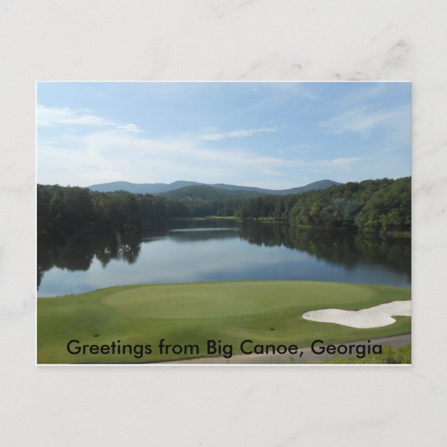 Tarjeta postal de Big Canoe Georgia (Anverso)