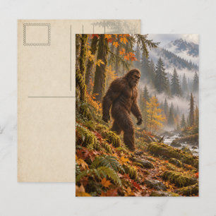 Tarjeta postal de Bigfoot Autumn Mist