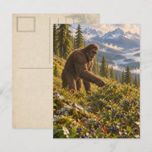 Tarjeta postal de Bigfoot de la temporada de aránd