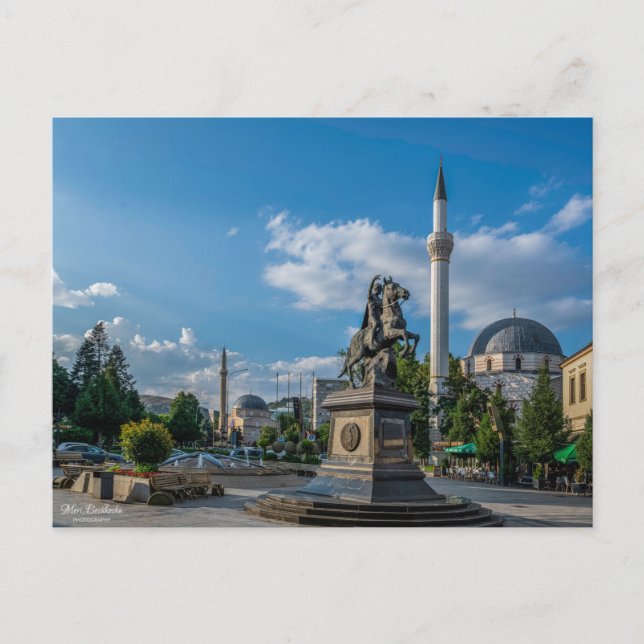 Tarjeta postal de Bitola, Macedonia (Anverso)